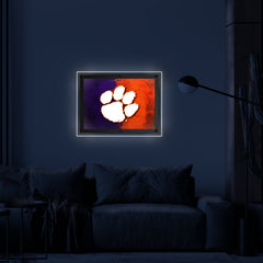 Clemson Backlit LED Wall Sign | NCAA College Team Backlit Acrylic LED Wall Sign