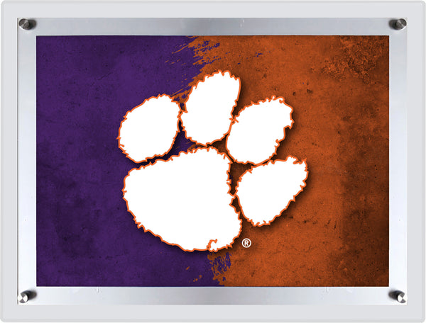 Clemson Backlit LED Wall Sign | NCAA College Team Backlit Acrylic LED Wall Sign