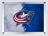 Columbus Blue Jackets Backlit LED Sign | NHL Hockey Team Light Up Wall Decor Art