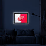 Detroit Red Wings Backlit LED Sign | NHL Hockey Team Light Up Wall Decor Art