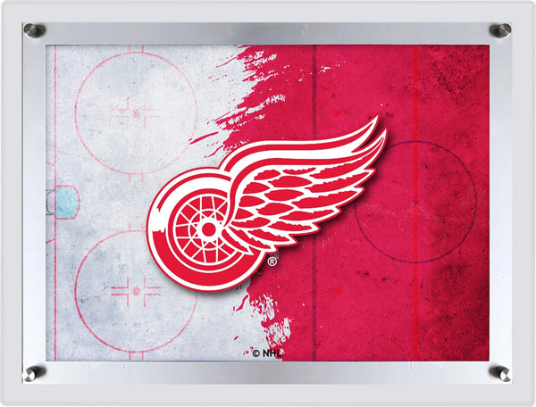 Detroit Red Wings Backlit LED Sign | NHL Hockey Team Light Up Wall Decor Art