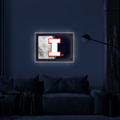 University of Illinois Backlit LED Wall Sign | NCAA College Team Backlit Acrylic LED Wall Sign