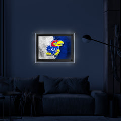 University of Kansas Backlit LED Wall Sign | NCAA College Team Backlit Acrylic LED Wall Sign