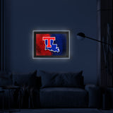 Louisiana Tech University Backlit LED Wall Sign | NCAA College Team Backlit Acrylic LED Wall Sign