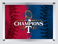 Texas Rangers 2023 World Series Champion Backlit LED Sign | MLB Backlit Acrylic Sign