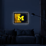 University of Michigan Backlit LED Wall Sign | NCAA College Team Backlit Acrylic LED Wall Sign