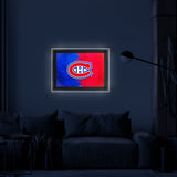 Montreal Canadiens Backlit LED Sign | NHL Hockey Team Light Up Wall Decor Art