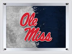 University of Mississippi Backlit LED Wall Sign | NCAA College Team Backlit Acrylic LED Wall Sign