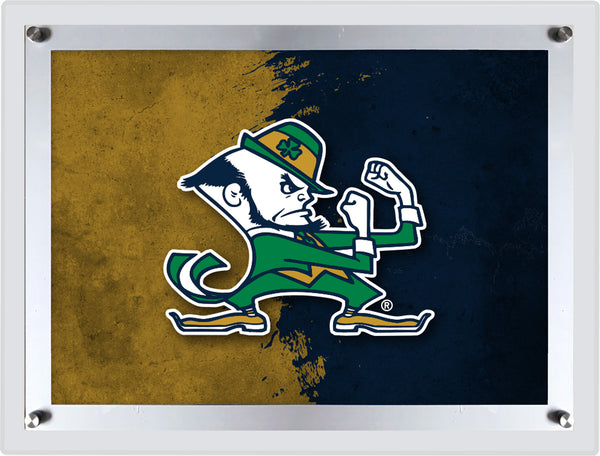 Notre Dame (Leprechaun) Backlit LED Wall Sign | NCAA College Team Backlit Acrylic LED Wall Sign