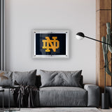 Notre Dame  (ND) Backlit LED Wall Sign | NCAA College Team Backlit Acrylic LED Wall Sign