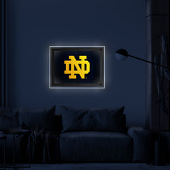 Notre Dame  (ND) Backlit LED Wall Sign | NCAA College Team Backlit Acrylic LED Wall Sign