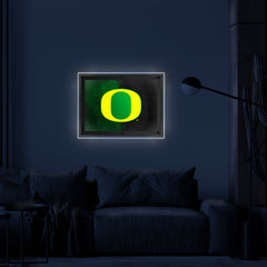 University of Oregon Ducks Backlit LED Wall Sign | NCAA College Team Backlit Acrylic LED Wall Sign