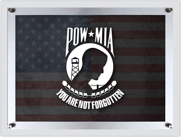 POW/MIA Backlit LED Sign | POW/MIA Backlit Acrylic Sign