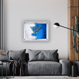 St Louis Blues Backlit LED Sign | NHL Hockey Team Light Up Wall Decor Art