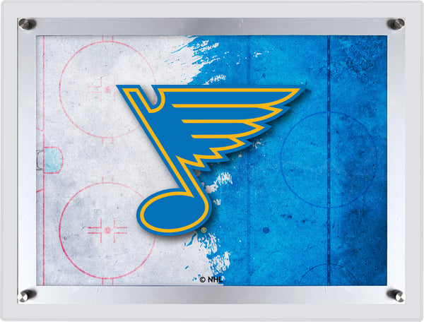 St Louis Blues Backlit LED Sign | NHL Hockey Team Light Up Wall Decor Art