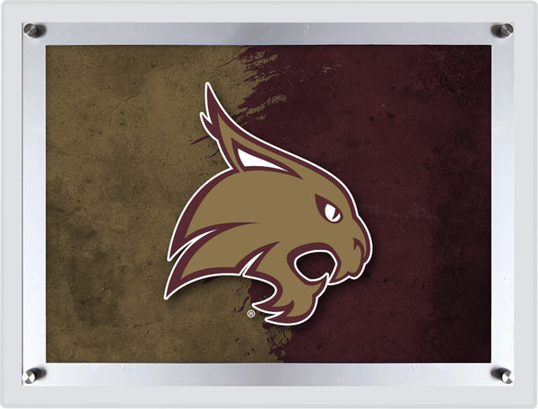 Texas State University Backlit LED Wall Sign | NCAA College Team Backlit Acrylic LED Wall Sign