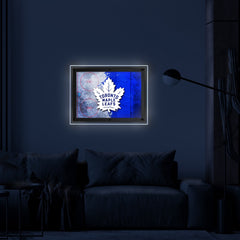 Toronto Maple Leafs Backlit LED Sign | NHL Hockey Team Light Up Wall Decor Art
