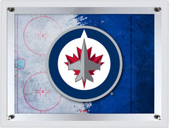 Winnipeg Jets Backlit LED Sign | NHL Hockey Team Light Up Wall Decor Art