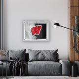 University of Wisconsin (W)  Backlit LED Wall Sign | NCAA College Team Backlit Acrylic LED Wall Sign