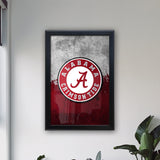 University of Alabama (Script A) Backlit LED Light Up Wall Sign | NCAA College Team Backlit LED Framed Lite Up Wall Decor