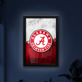 University of Alabama (Script A) Backlit LED Light Up Wall Sign | NCAA College Team Backlit LED Framed Lite Up Wall Decor