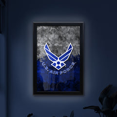 United States Air Force Backlit LED Light Up Wall Sign | United States Air Force Backlit LED Framed Lite Up Wall Decor