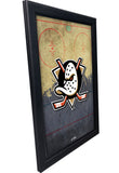 Anaheim Ducks Backlit LED Light Up Wall Sign | NHL Hockey Team Backlit LED Framed Lite Up Wall Decor Art