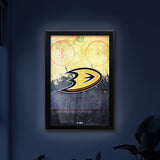 Anaheim Ducks Backlit LED Light Up Wall Sign | NHL Hockey Team Backlit LED Framed Lite Up Wall Decor Art