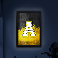 Appalachian State University Backlit LED Light Up Wall Sign | NCAA College Team Backlit LED Framed Lite Up Wall Decor