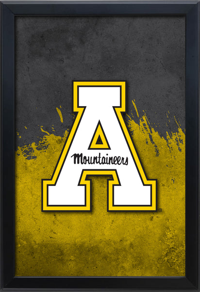 Appalachian State University Backlit LED Light Up Wall Sign | NCAA College Team Backlit LED Framed Lite Up Wall Decor