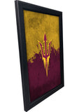 Arizona State University (Pitchfork) Backlit LED Light Up Wall Sign | NCAA College Team Backlit LED Framed Lite Up Wall Decor