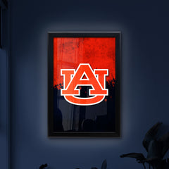 Auburn University Backlit LED Light Up Wall Sign | NCAA College Team Backlit LED Framed Lite Up Wall Decor