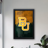 Baylor University Backlit LED Light Up Wall Sign | NCAA College Team Backlit LED Framed Lite Up Wall Decor