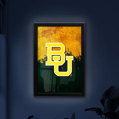 Baylor University Backlit LED Light Up Wall Sign | NCAA College Team Backlit LED Framed Lite Up Wall Decor