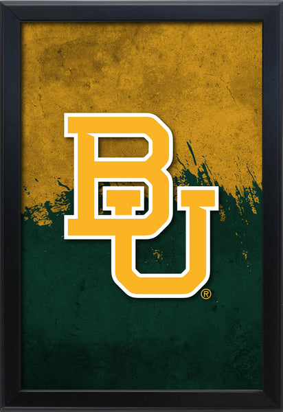 Baylor University Backlit LED Light Up Wall Sign | NCAA College Team Backlit LED Framed Lite Up Wall Decor