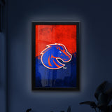 Boise State University Backlit LED Light Up Wall Sign | NCAA College Team Backlit LED Framed Lite Up Wall Decor