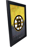 Boston Bruins Backlit LED Light Up Wall Sign | NHL Hockey Team Backlit LED Framed Lite Up Wall Decor Art