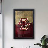 Boston College Backlit LED Light Up Wall Sign | NCAA College Team Backlit LED Framed Lite Up Wall Decor