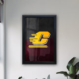 Central Michigan University Backlit LED Light Up Wall Sign | NCAA College Team Backlit LED Framed Lite Up Wall Decor