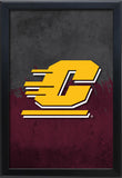 Central Michigan University Backlit LED Light Up Wall Sign | NCAA College Team Backlit LED Framed Lite Up Wall Decor