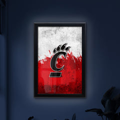 University of Cincinnati Backlit LED Light Up Wall Sign | NCAA College Team Backlit LED Framed Lite Up Wall Decor