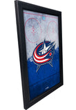 Columbus Blue Jackets Backlit LED Light Up Wall Sign | NHL Hockey Team Backlit LED Framed Lite Up Wall Decor Art