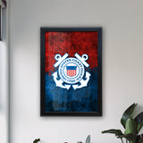 United States Coast Guard Backlit LED Light Up Wall Sign | United States Coast Guard Backlit LED Framed Lite Up Wall Decor