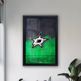 Dallas Stars Backlit LED Light Up Wall Sign | NHL Hockey Team Backlit LED Framed Lite Up Wall Decor Art