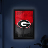 University of Georgia (G) Backlit LED Light Up Wall Sign | NCAA College Team Backlit LED Framed Lite Up Wall Decor