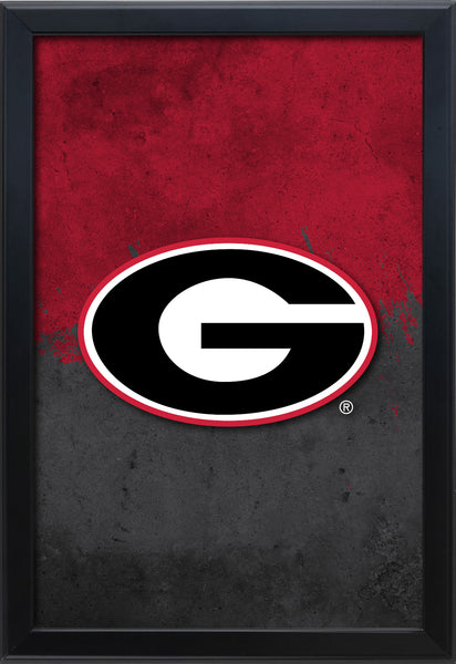 University of Georgia (G) Backlit LED Light Up Wall Sign | NCAA College Team Backlit LED Framed Lite Up Wall Decor