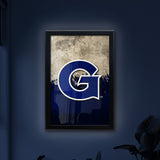 Georgetown University Backlit LED Light Up Wall Sign | NCAA College Team Backlit LED Framed Lite Up Wall Decor