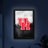University of Houston Backlit LED Light Up Wall Sign | NCAA College Team Backlit LED Framed Lite Up Wall Decor