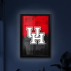 University of Houston Backlit LED Light Up Wall Sign | NCAA College Team Backlit LED Framed Lite Up Wall Decor