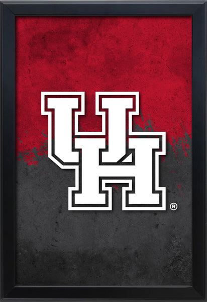 University of Houston Backlit LED Light Up Wall Sign | NCAA College Team Backlit LED Framed Lite Up Wall Decor